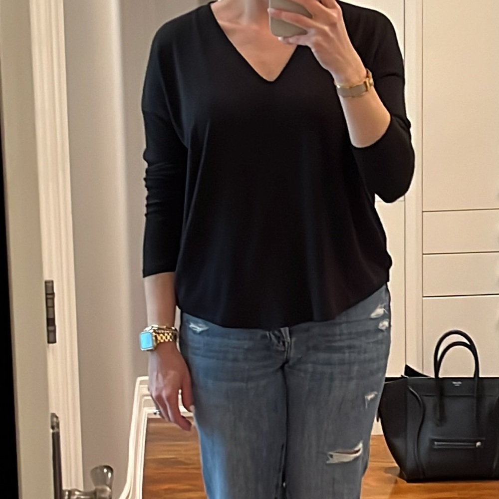 Rag & bone black V neck sweater